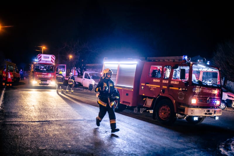 Családi ház égett