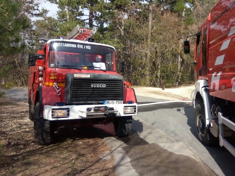 Erdőtűz a Tündér sziklánál