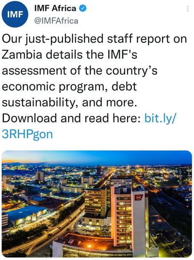 Zambia's Current Credit and Economic Stance post Covid-19.