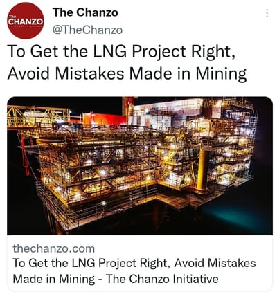 Tanzanian LNG Euromarket Lever