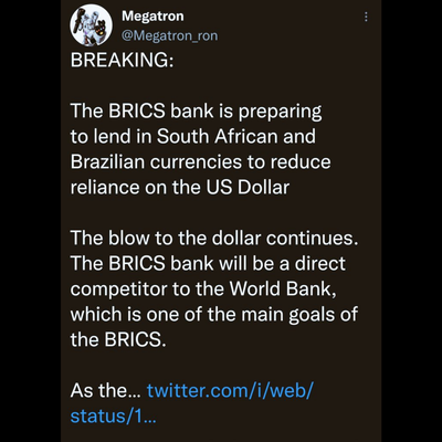 Anti-climactic De-Dollarizing And Fx Multipolarity Economic Pathway by #BRICS Contingent