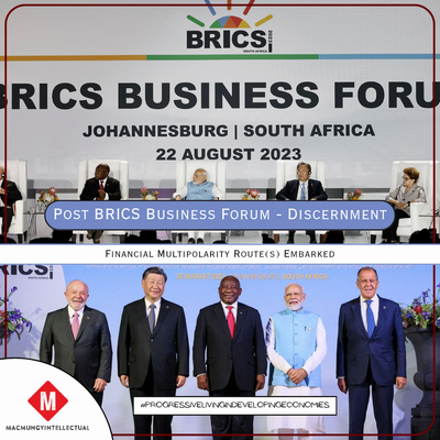 Post BRICS Business Forum - Discernment; Financial Multipolarity Route(s) Embarked