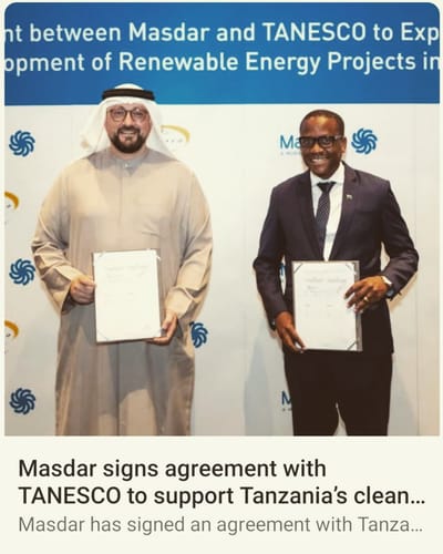 Tanesco & Masdar's Clean Energies Initiative