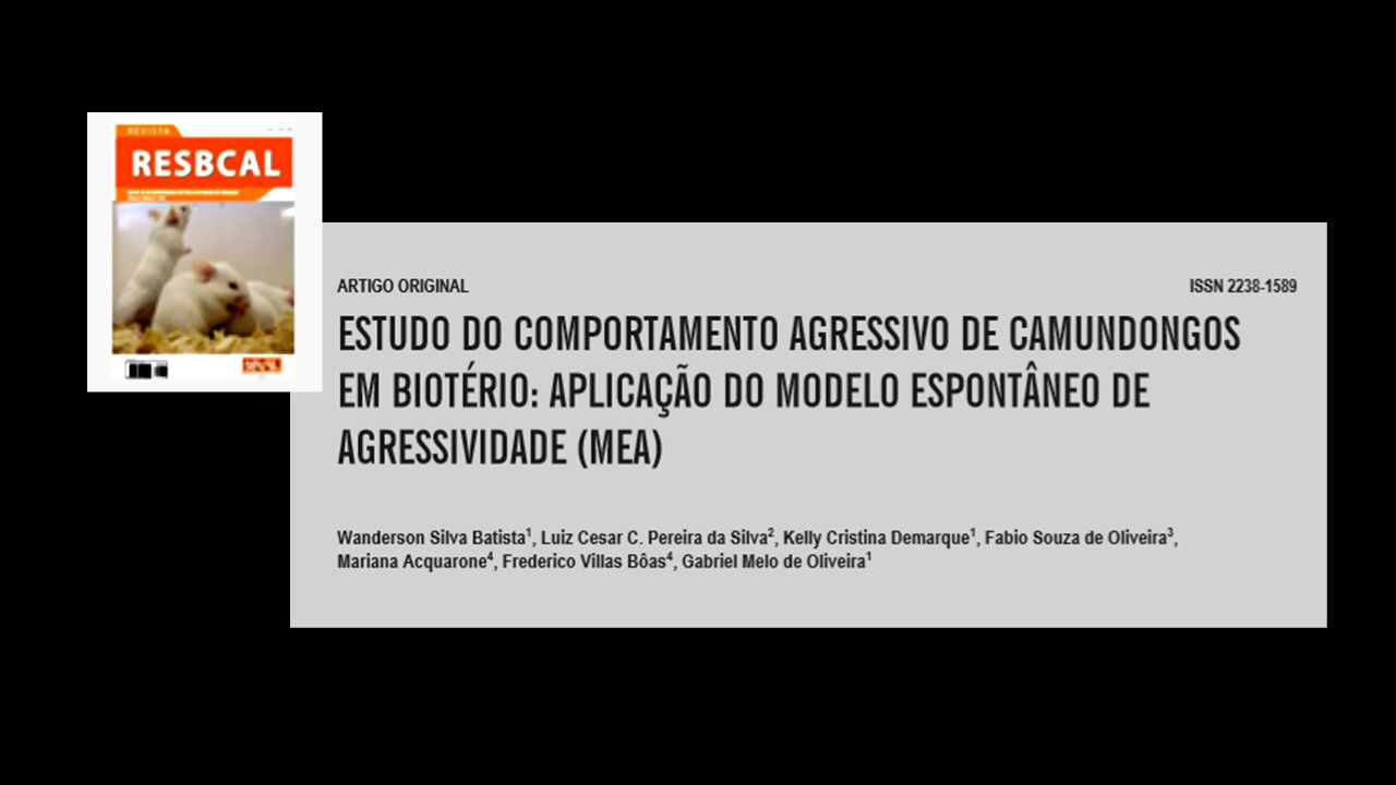 Estudo do Comportamento Agressivo de Camundongos em Biotério: Aplicação do Modelo Espontâneo de Agressividade (MEA)