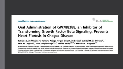 Oral Administration of GW788388, an Inhibitor of Transforming Growth Factor Beta Signaling, Prevents Heart Fibrosis in Chagas Diseas