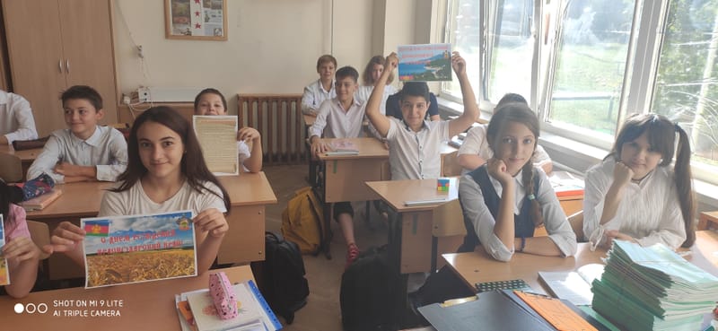 «Пятиминутка», посвященная образованию Краснодарского края в 7 «В» от 10.09.20 г.