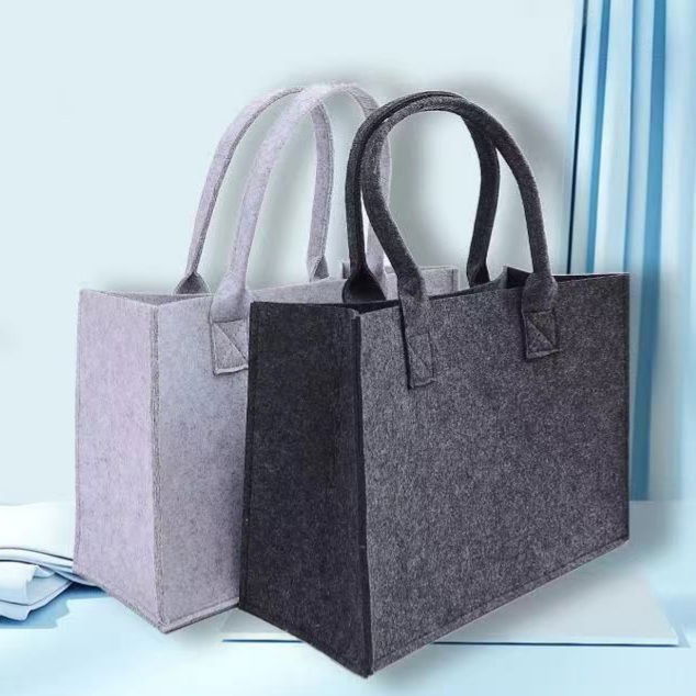 Shopping Bag Borse In Pannolenci Fai Da Te Leather Fur Collar