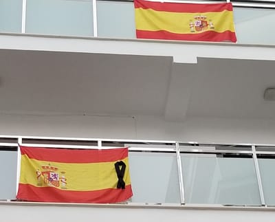 Black Ribbon on Flag Symbolism