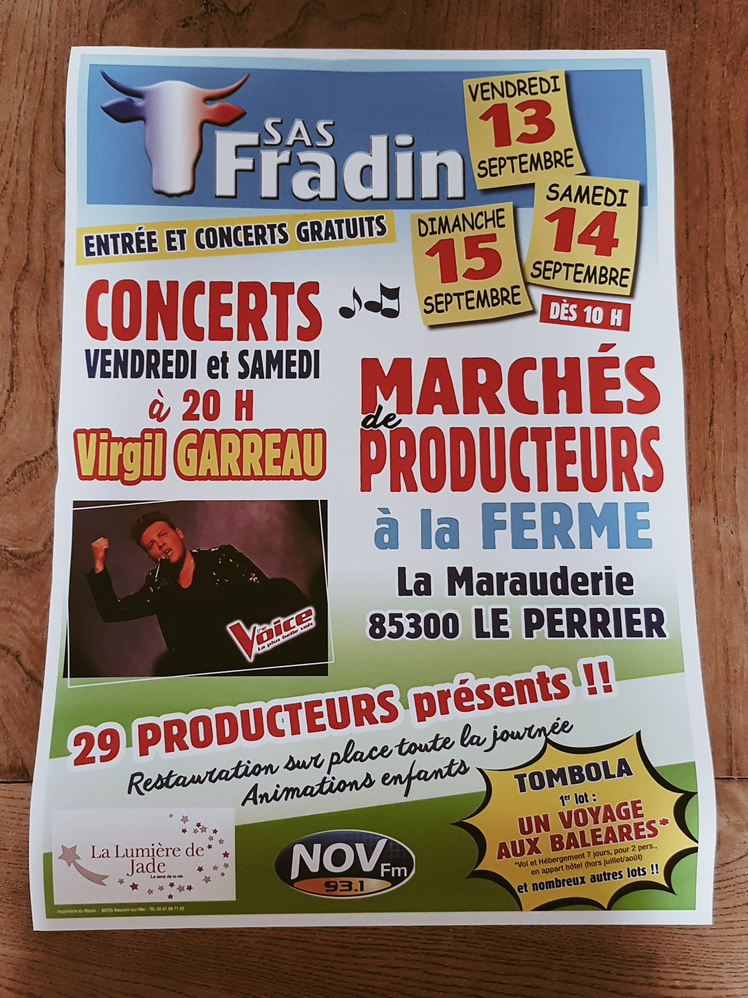 Animation marché des producteurs chez SAS Fradin
