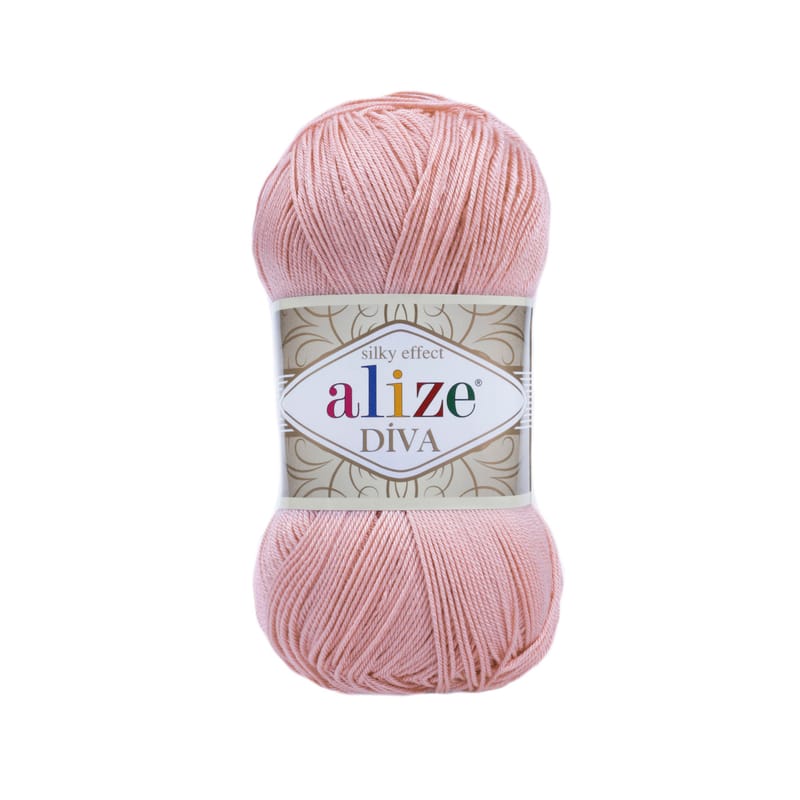 Alize Diva Silky Effect color 363 Wedding Pink 100gr 350m microfiber