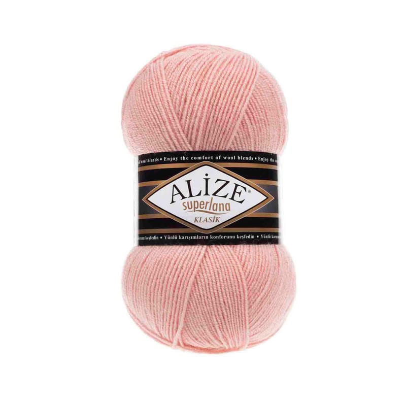 Alize Superlana Classic 363 Wedding Pink wool yarn, knitting wool yarn