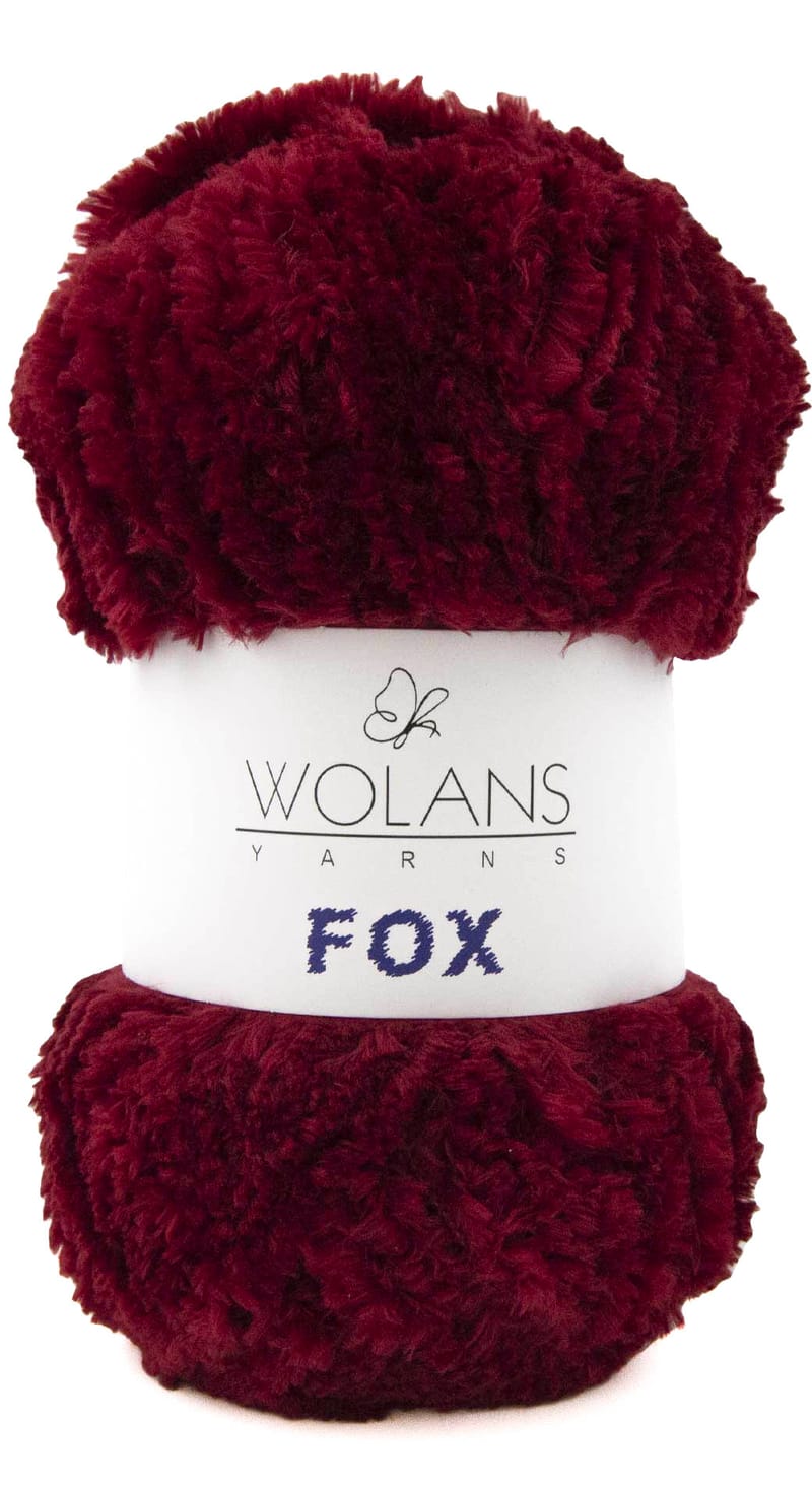 Wolans Fox yarn color 20 fuzzy baby yarn for toys, clothes, blanket