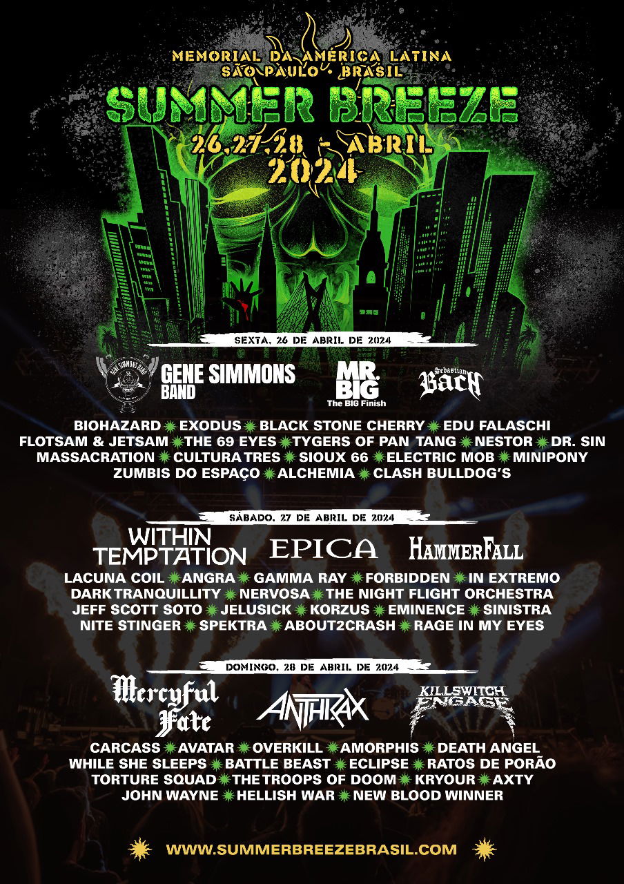 Summer Breeze Open Air Brasil confirma banda solo de Gene Simmons como atração surpresa