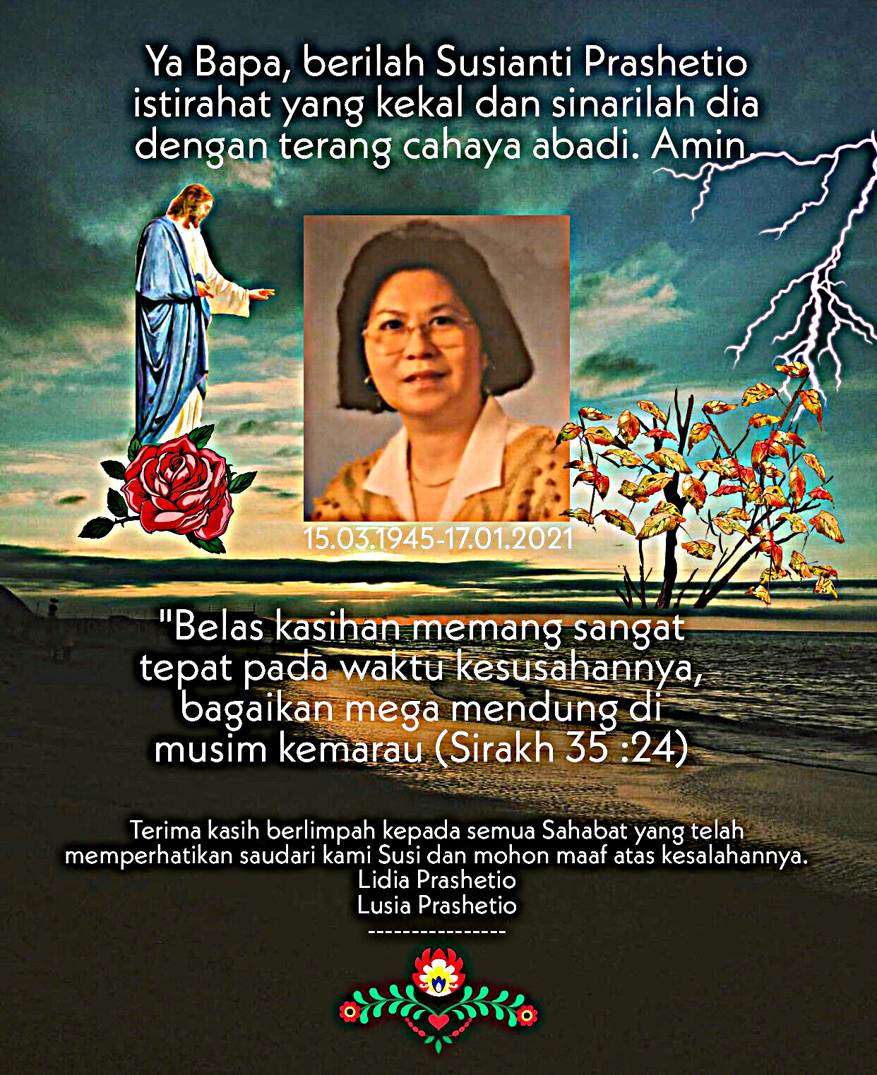 In Memoriam Susianti Prashetio