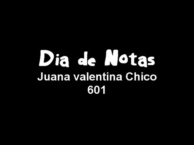 Dia de notas - Juana valentina Chico - 601