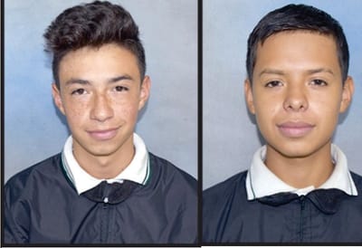 Herick Salazar y Miguel Futinico