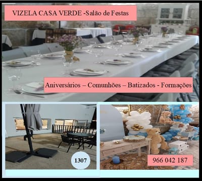 O seu evento na Vizela Casa Verde