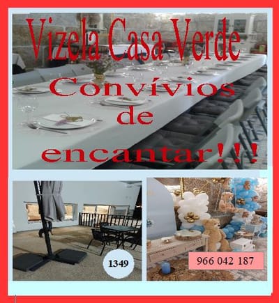 O seu evento na VIZELA CASA VERDE.