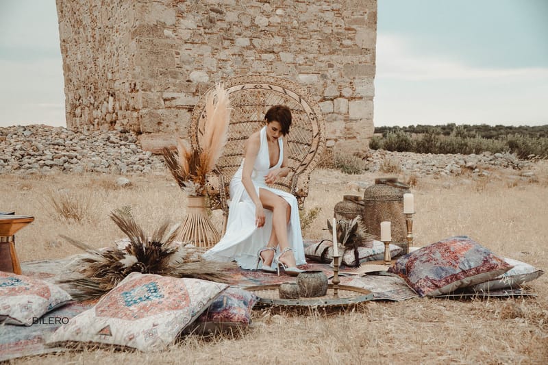 Bohemian Wedding Styled Shoot  for Bilero Shoes 