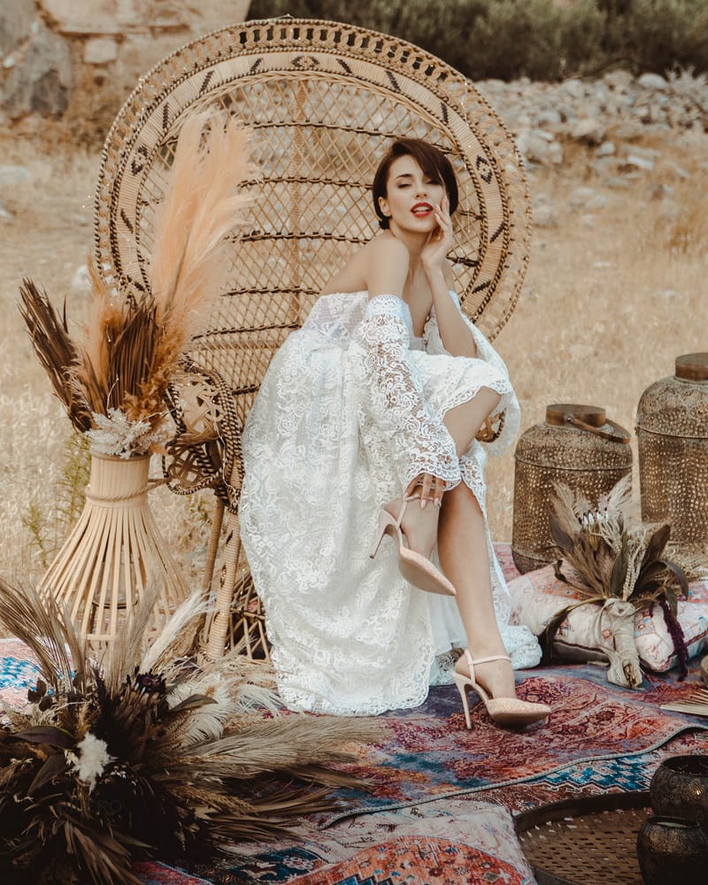 Bohemian Wedding Styled Shoot  for Bilero Shoes 