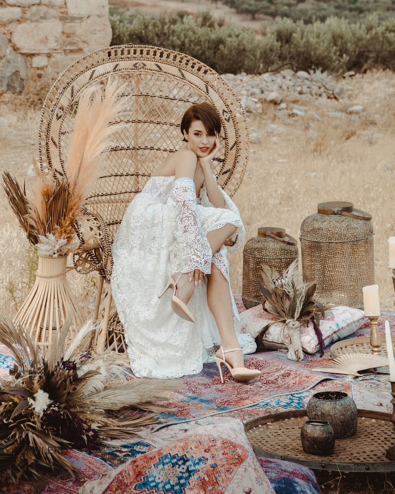 Bohemian Wedding Styled Shoot  for Bilero Shoes 