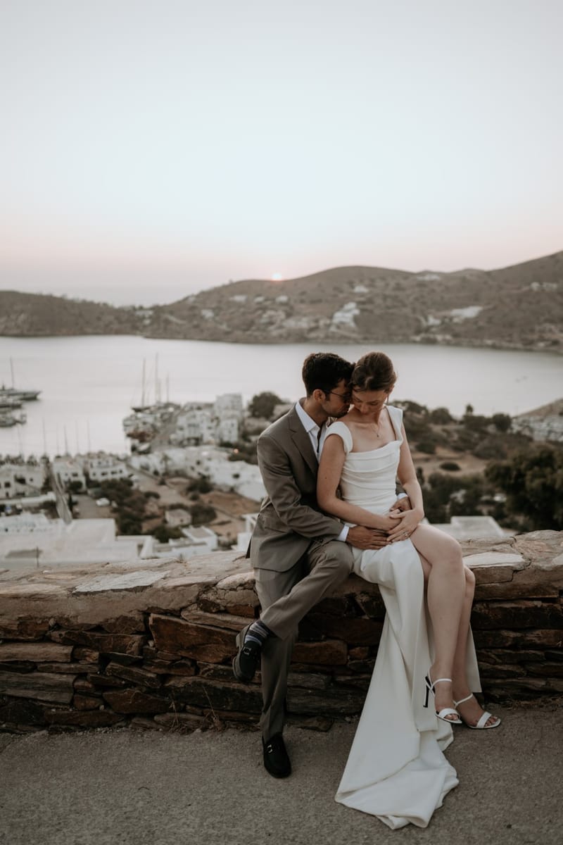 Caitlin & Mike Elopement in Ios