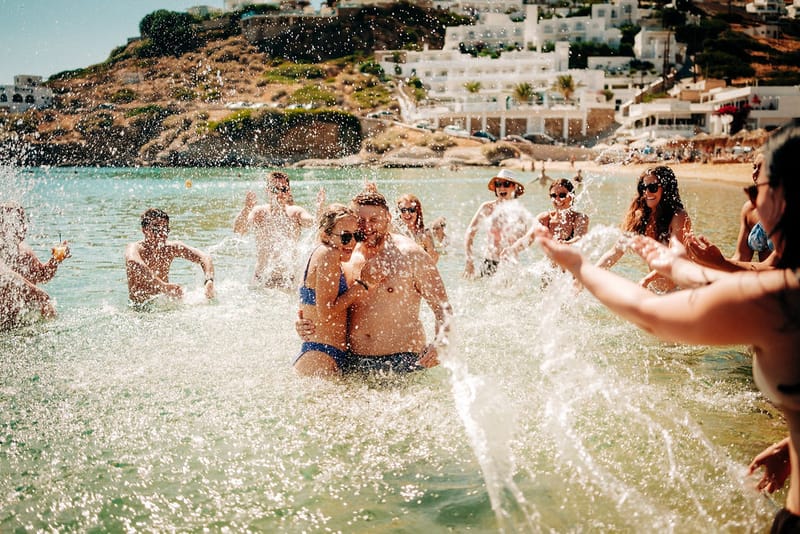 Iliana & Brendan Wedding in Ios at the villa Cycladic Gem