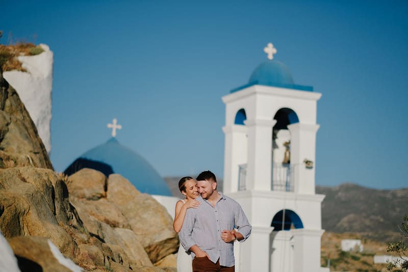 Iliana & Brendan Wedding in Ios at the villa Cycladic Gem