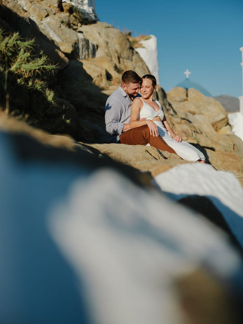 Iliana & Brendan Wedding in Ios at the villa Cycladic Gem