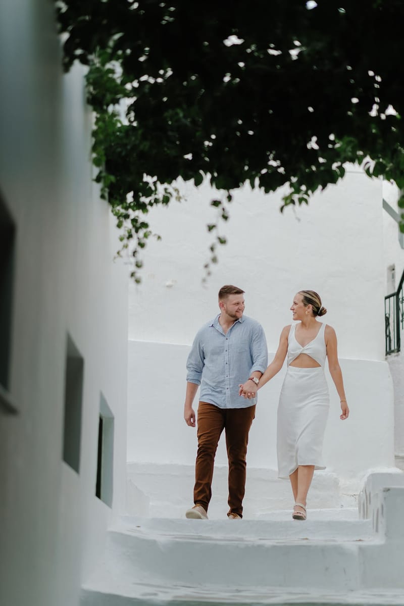 Iliana & Brendan Wedding in Ios at the villa Cycladic Gem