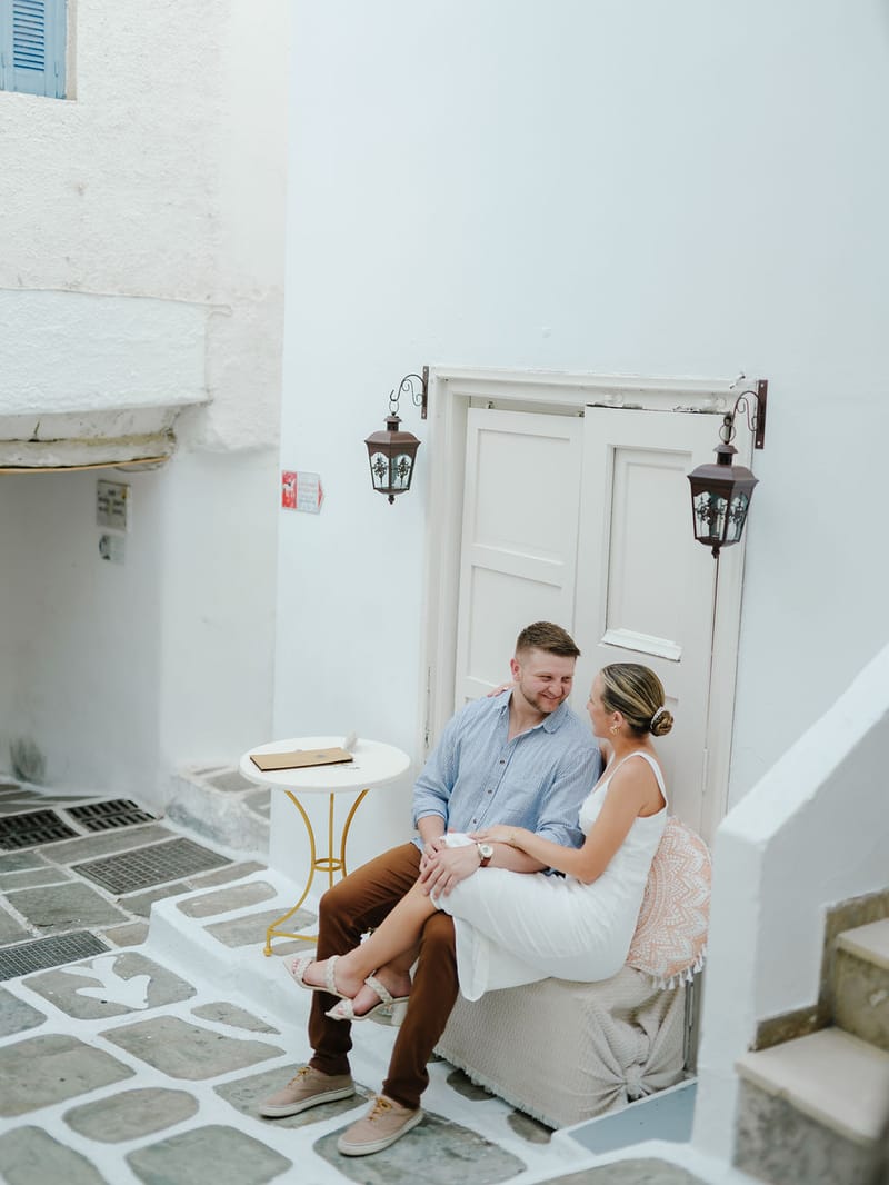 Iliana & Brendan Wedding in Ios at the villa Cycladic Gem