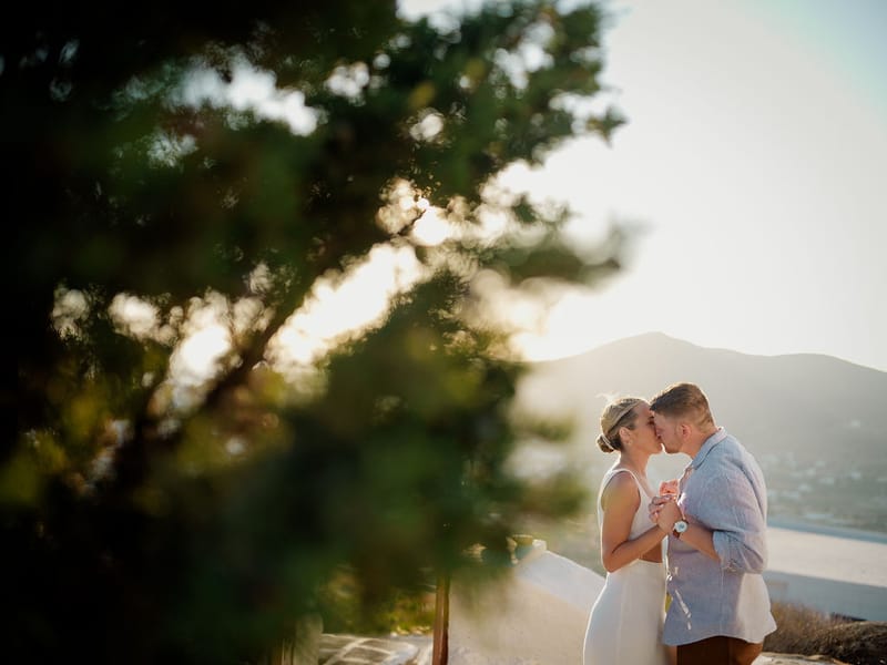 Iliana & Brendan Wedding in Ios at the villa Cycladic Gem