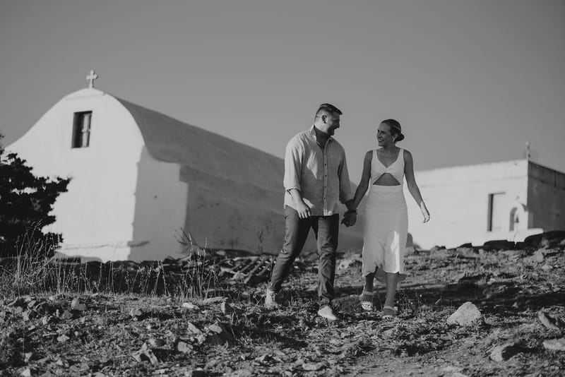 Iliana & Brendan Wedding in Ios at the villa Cycladic Gem