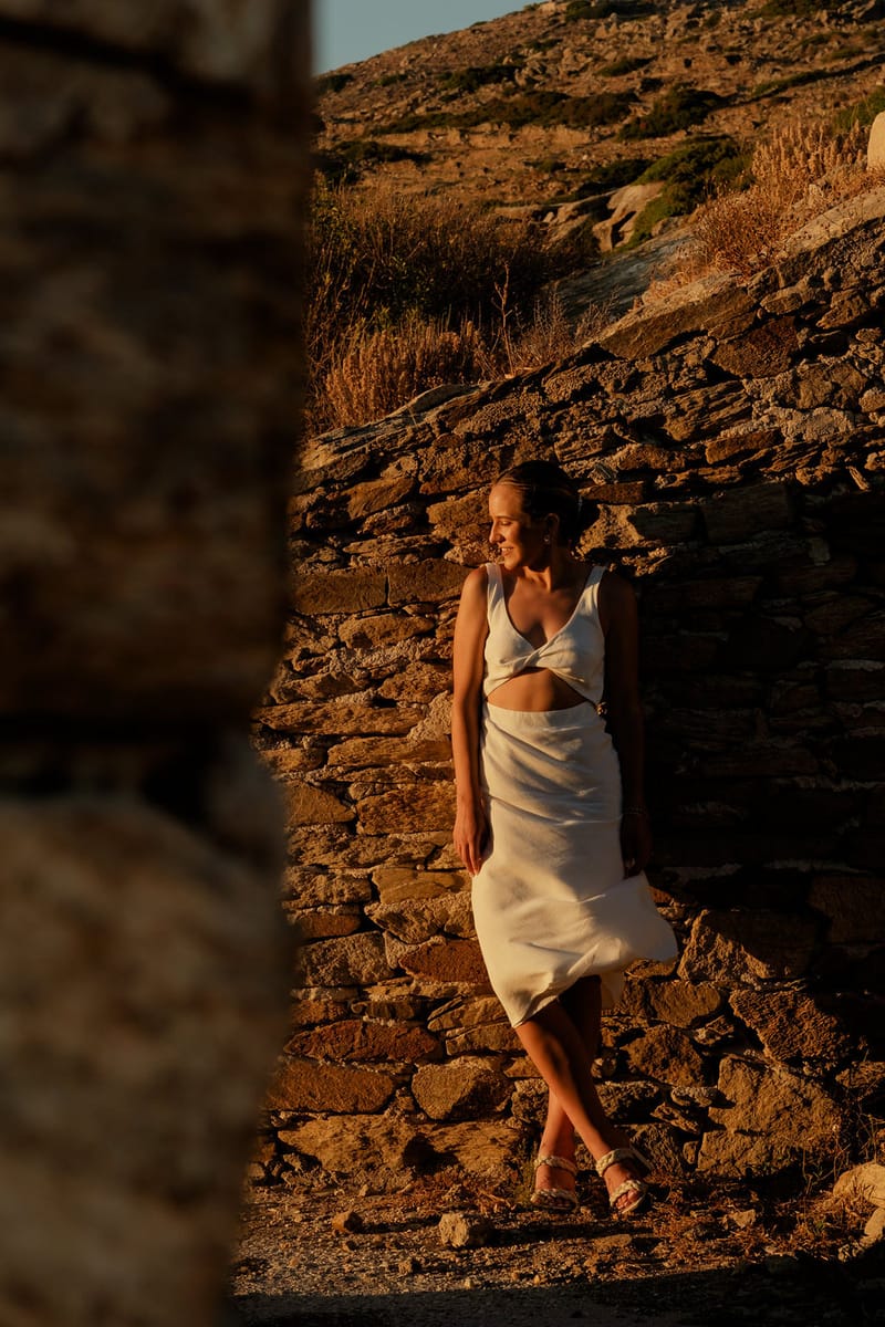 Iliana & Brendan Wedding in Ios at the villa Cycladic Gem