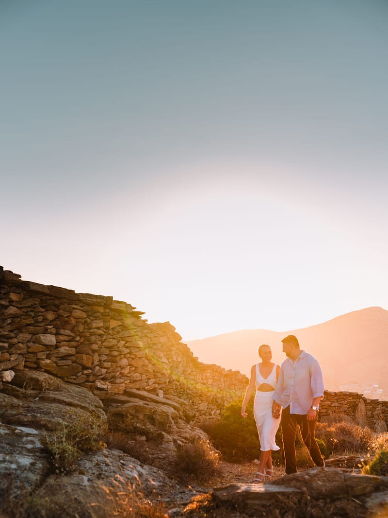 Iliana & Brendan Wedding in Ios at the villa Cycladic Gem