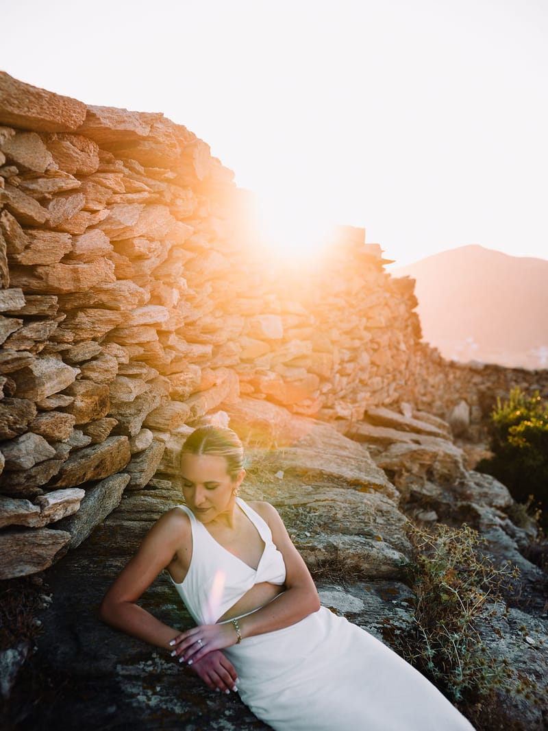 Iliana & Brendan Wedding in Ios at the villa Cycladic Gem