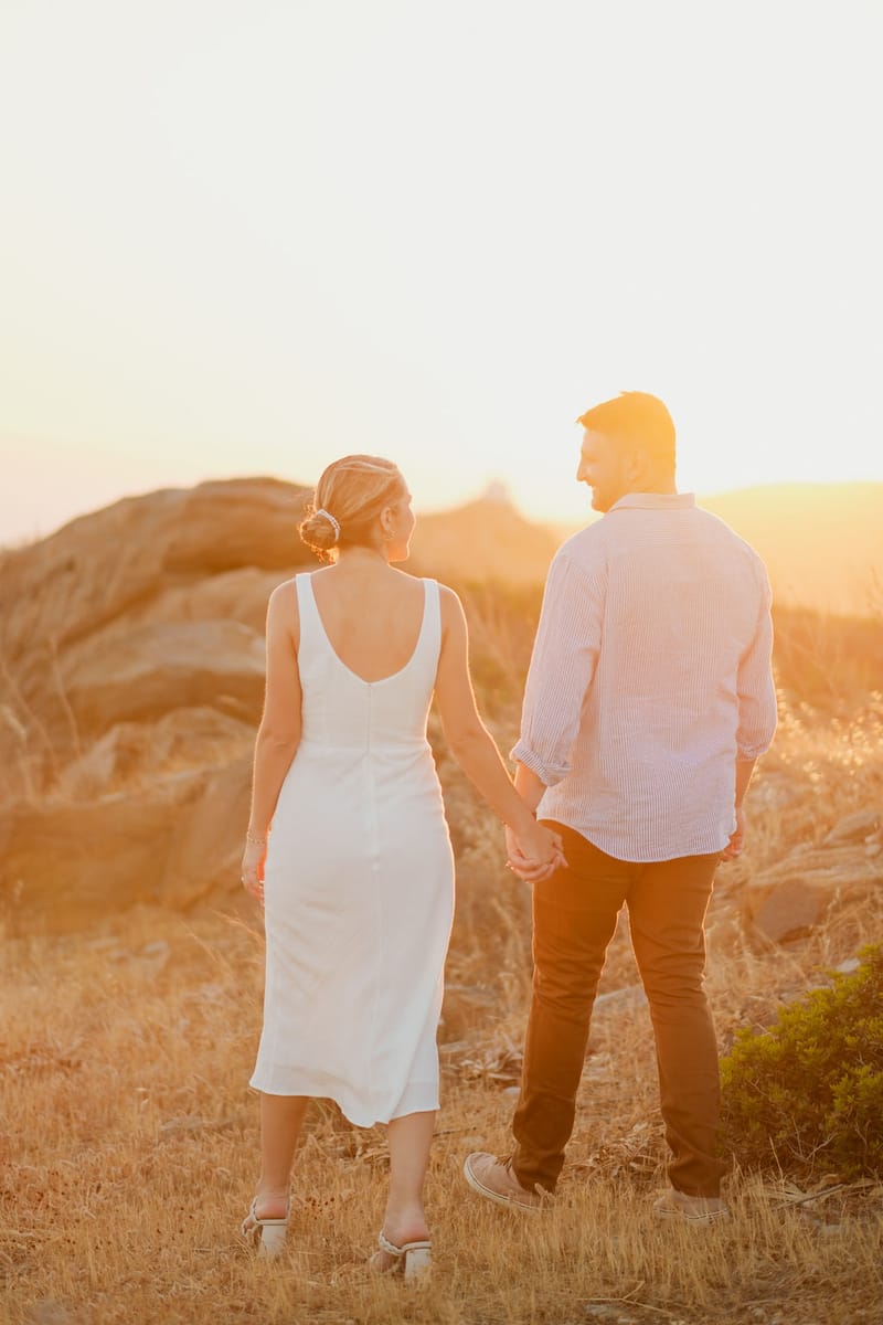 Iliana & Brendan Wedding in Ios at the villa Cycladic Gem