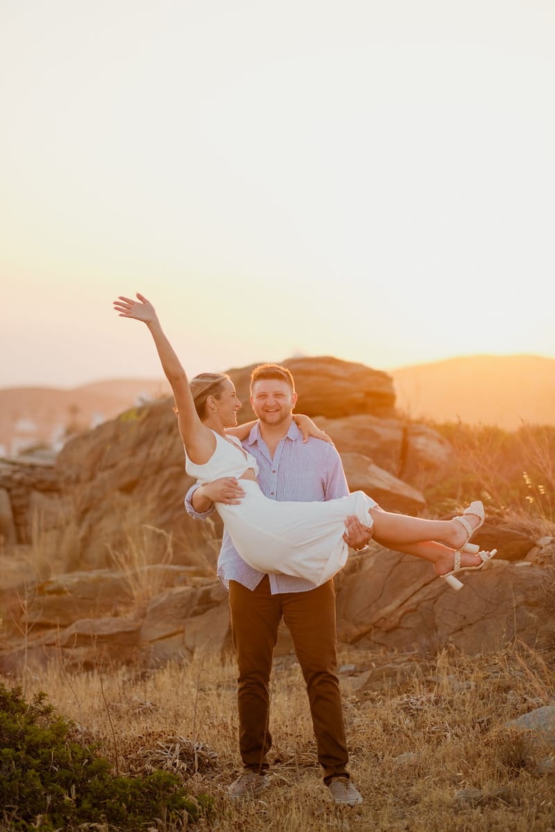 Iliana & Brendan Wedding in Ios at the villa Cycladic Gem