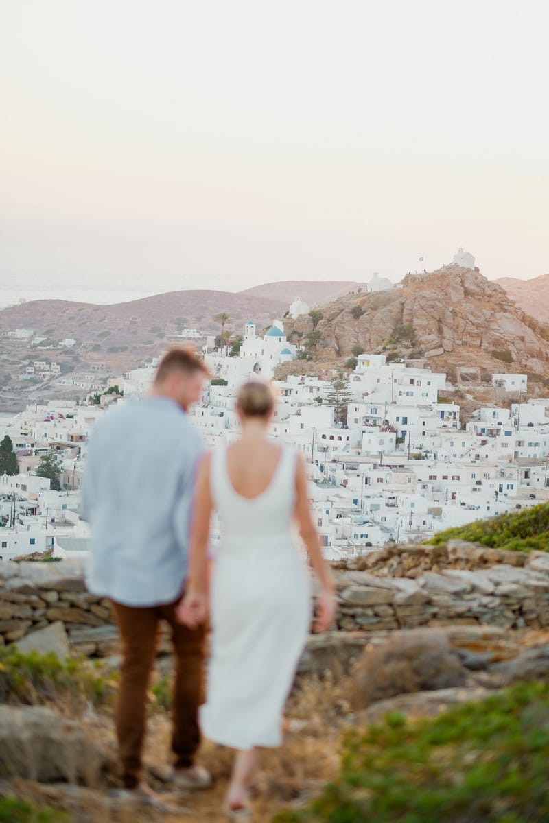 Iliana & Brendan Wedding in Ios at the villa Cycladic Gem