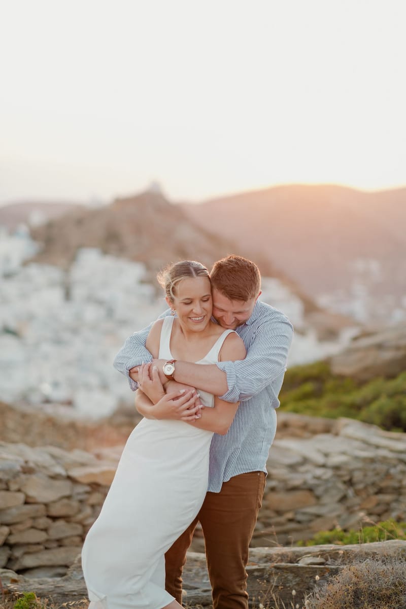 Iliana & Brendan Wedding in Ios at the villa Cycladic Gem