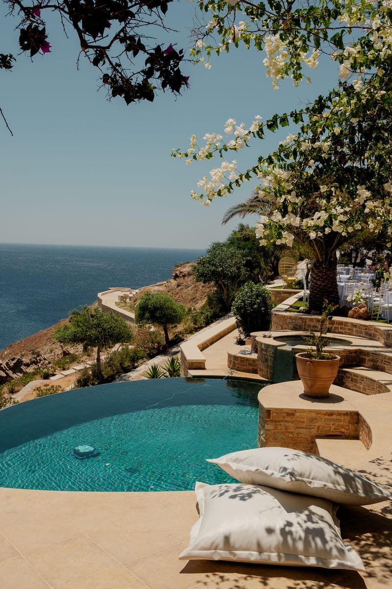 Iliana & Brendan Wedding in Ios at the villa Cycladic Gem