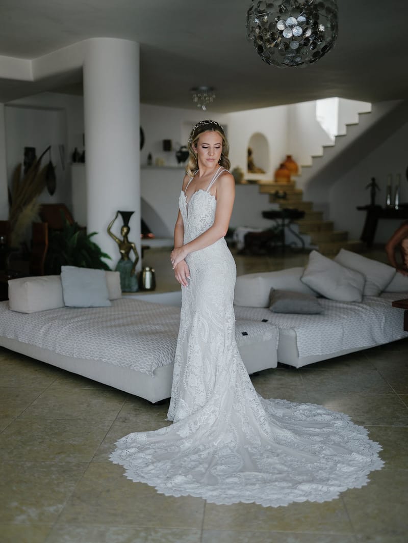 Iliana & Brendan Wedding in Ios at the villa Cycladic Gem