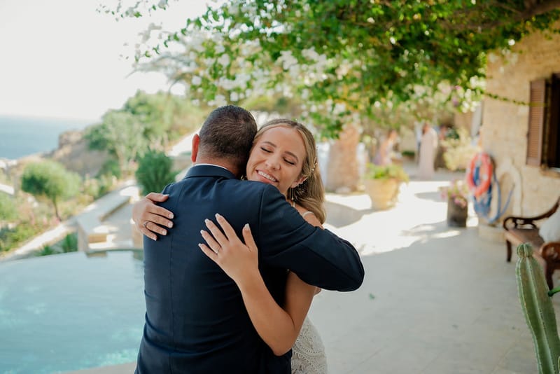 Iliana & Brendan Wedding in Ios at the villa Cycladic Gem