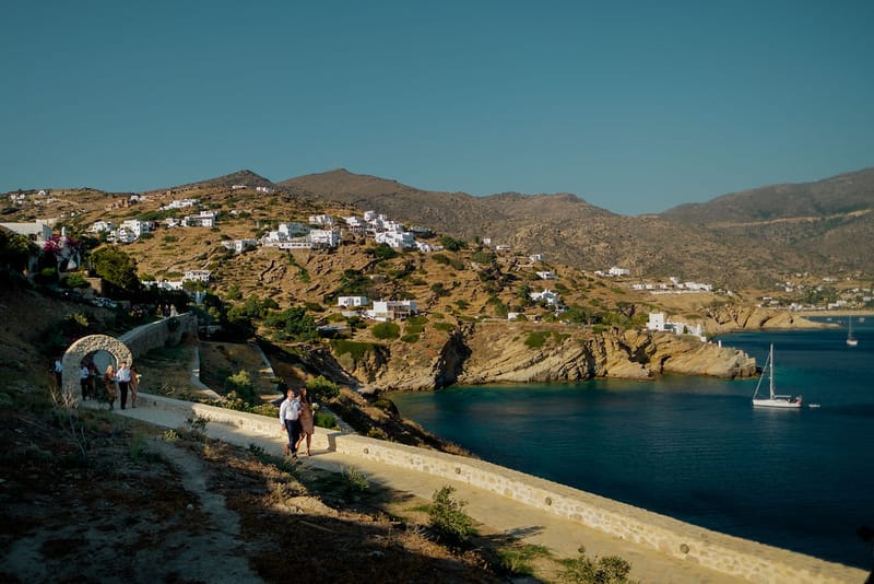 Iliana & Brendan Wedding in Ios at the villa Cycladic Gem