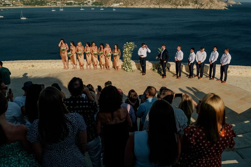 Iliana & Brendan Wedding in Ios at the villa Cycladic Gem
