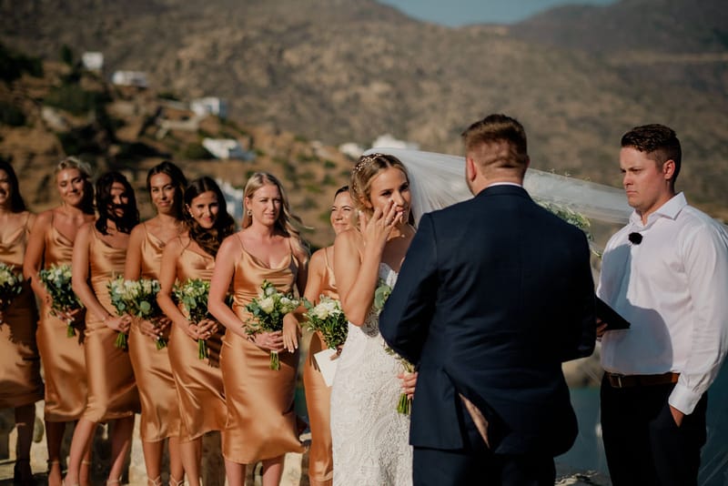 Iliana & Brendan Wedding in Ios at the villa Cycladic Gem