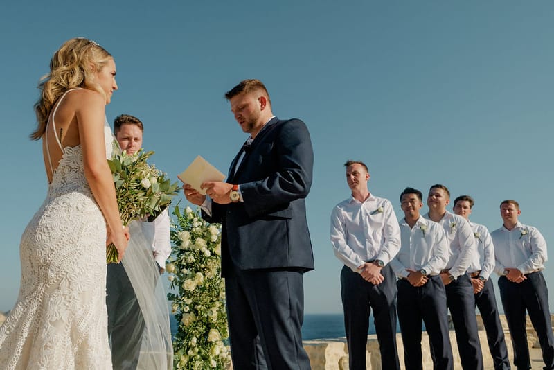 Iliana & Brendan Wedding in Ios at the villa Cycladic Gem