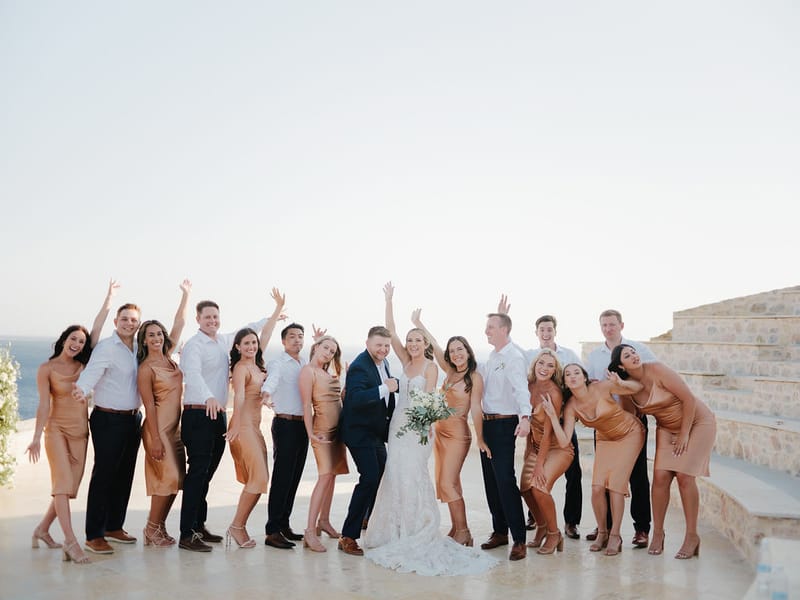 Iliana & Brendan Wedding in Ios at the villa Cycladic Gem
