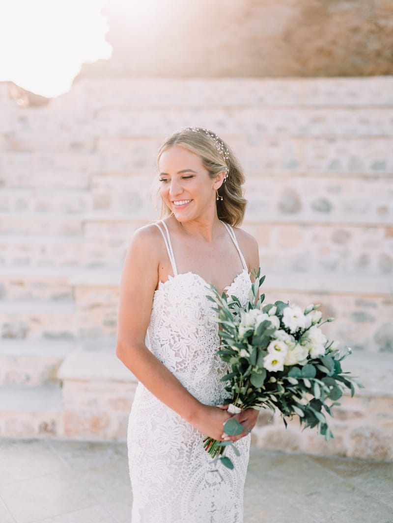 Iliana & Brendan Wedding in Ios at the villa Cycladic Gem