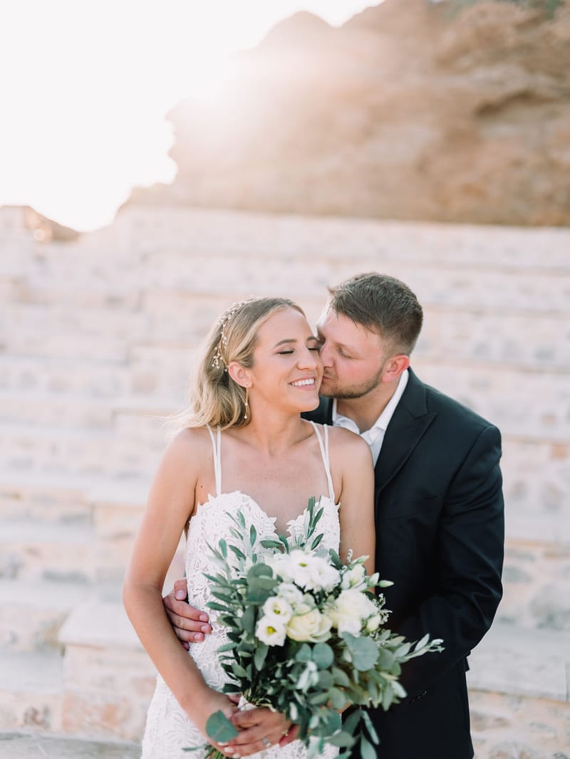 Iliana & Brendan Wedding in Ios at the villa Cycladic Gem